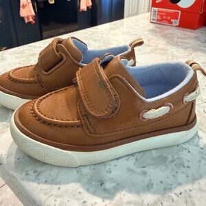 Target Tan Kids Sneakers with Velcro Strap